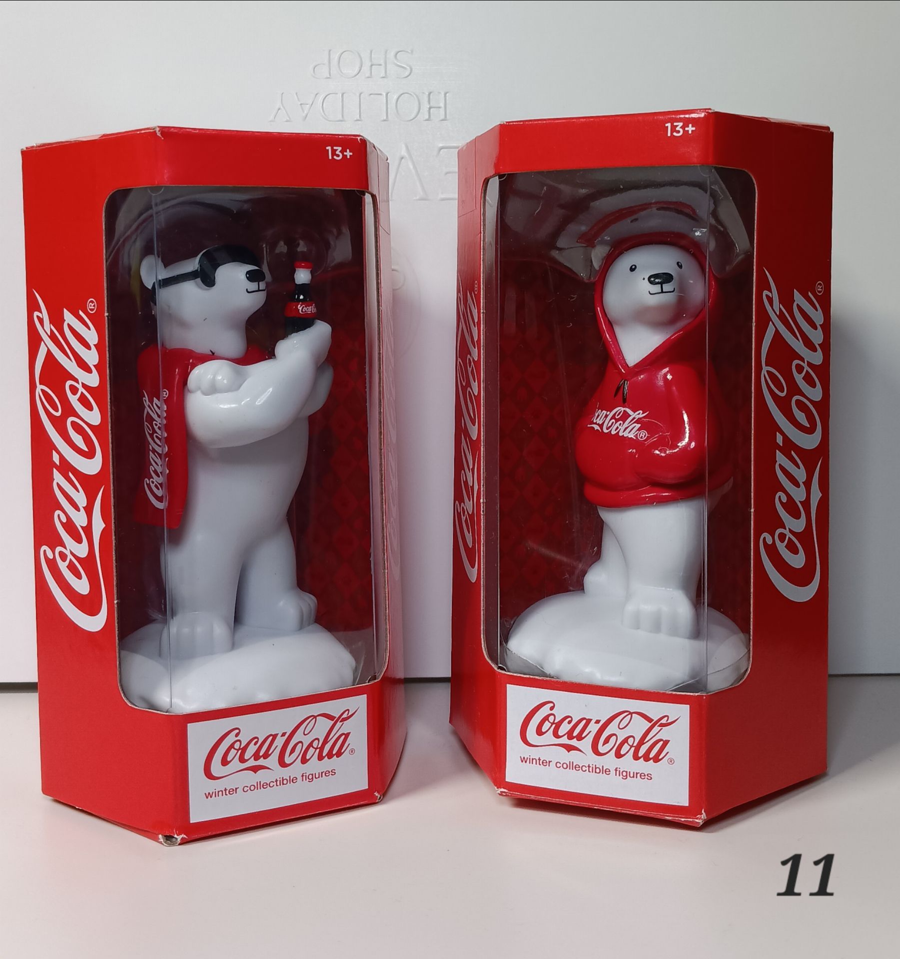 2 Coca-Cola Winter Collectible Figures