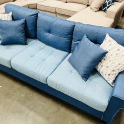  !Hot Deals! Comfortable Affordable Sofa, Small Living Room Sofa, Blue Sofa, Couch, Sofa Couch, Game room Couch