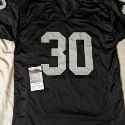  Mark Van Egghen Of Oakland Raiders Signed Jersey 