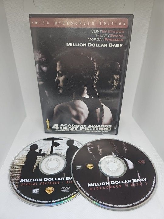 Million Dollar Baby (DVD, 2004) Rare Blockbuster Case - 4 Academy AwardsÂ