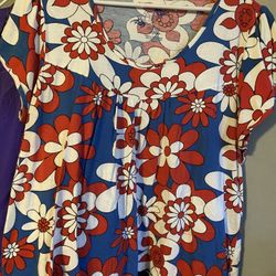 Piper And Blue Short Sleeve Flowered Blouse