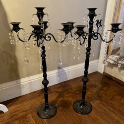 Beautiful 32” 5 Arm Candelabras (2)
