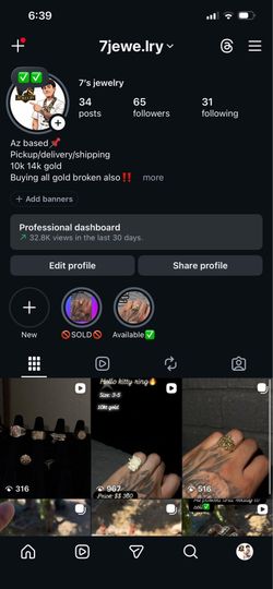 Buying/selling gold add the instagram for inventory✅✅