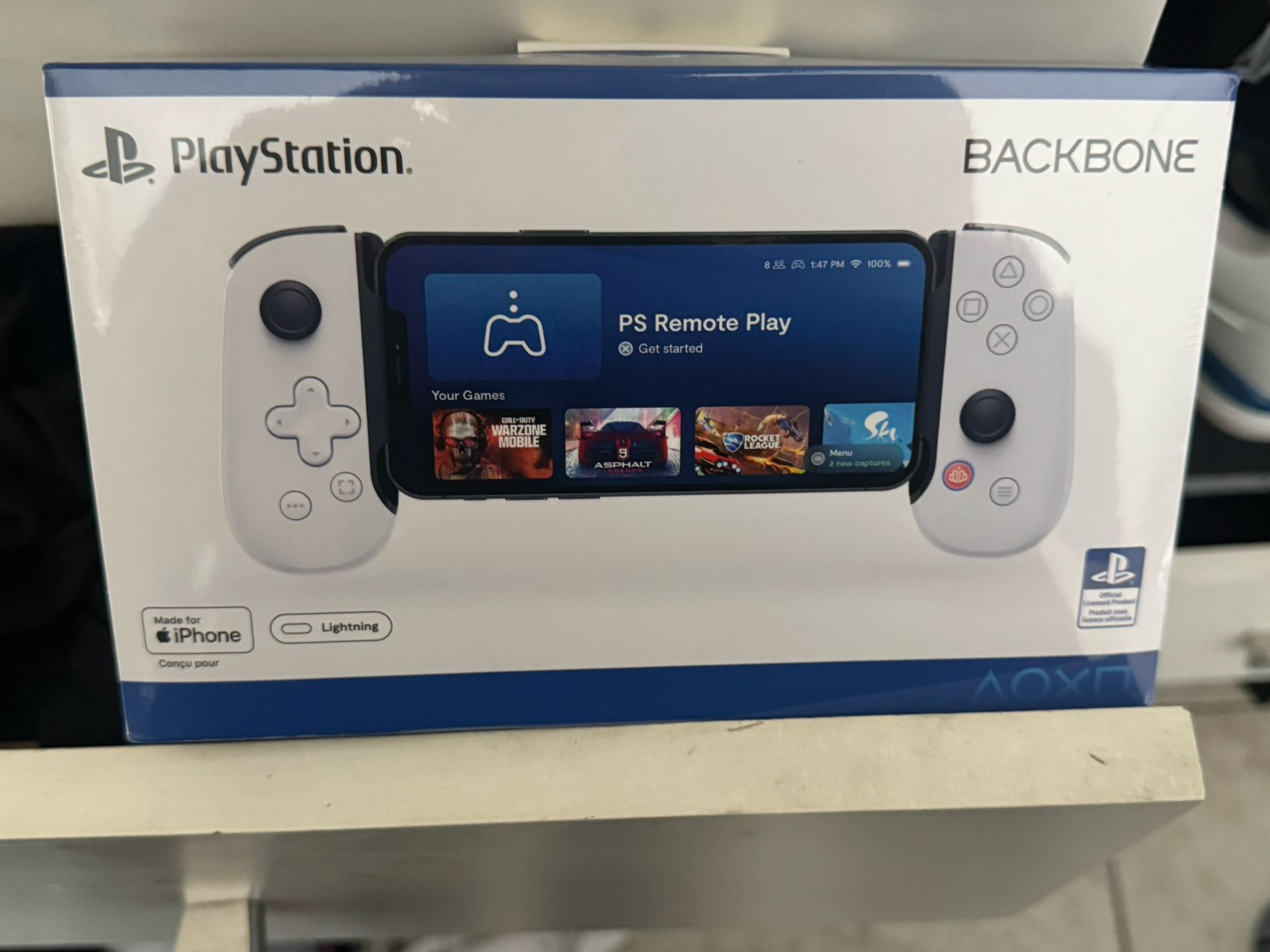 Backbone One - PlayStation Edition (Lightning) - Mobile Gaming Controller for iPhone