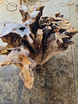 Rustic root stump base