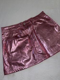Metallic Mini Skirt