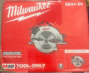 Milwaukee M18 brushless 7-1/4” circular saw 2631-20
