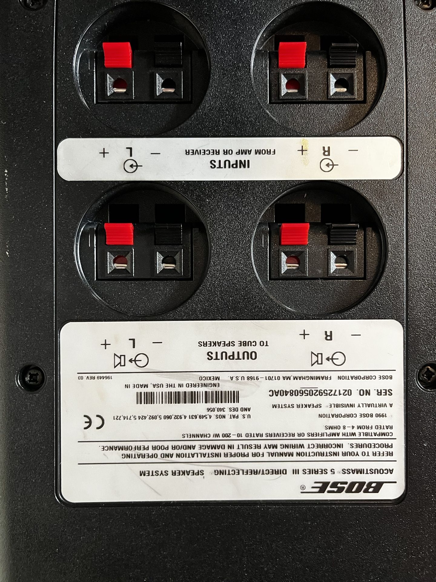 BOSE Acoustimass 5 Series III Speaker System w/ 2 Cube Speakers