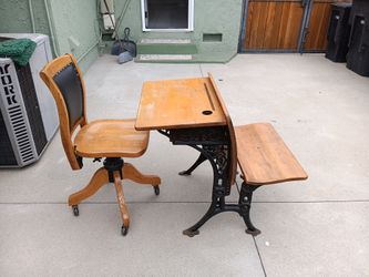 Vintage School Desk N Chair 