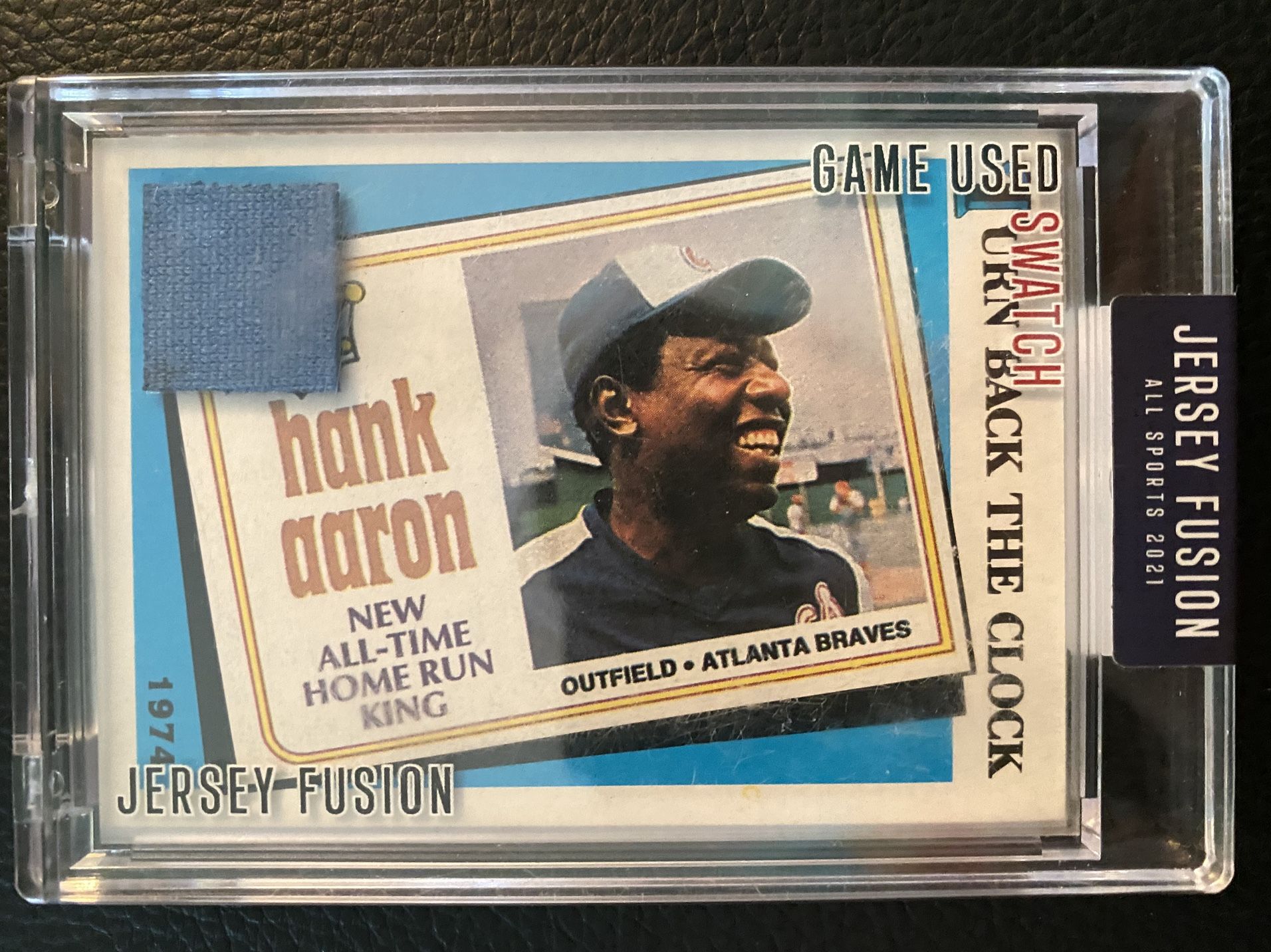 Hank Aaron 2021 Jersey Fusion All Sports Edition GAME USED JERSEY(SEALED) ⚾️