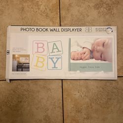 Photo book wall display