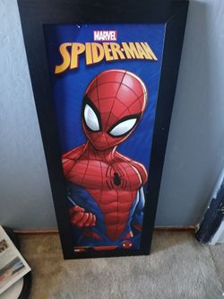Spiderman framed art