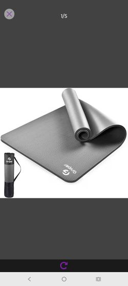 Gruper Yoga Mat Non Slip, 10/15mm Thick NBR Extra Thick Yoga Mat
Anti-Tear Exercise Mat with Carrying Strap and Bag, Workout Mats for Home, Yoga, Pila