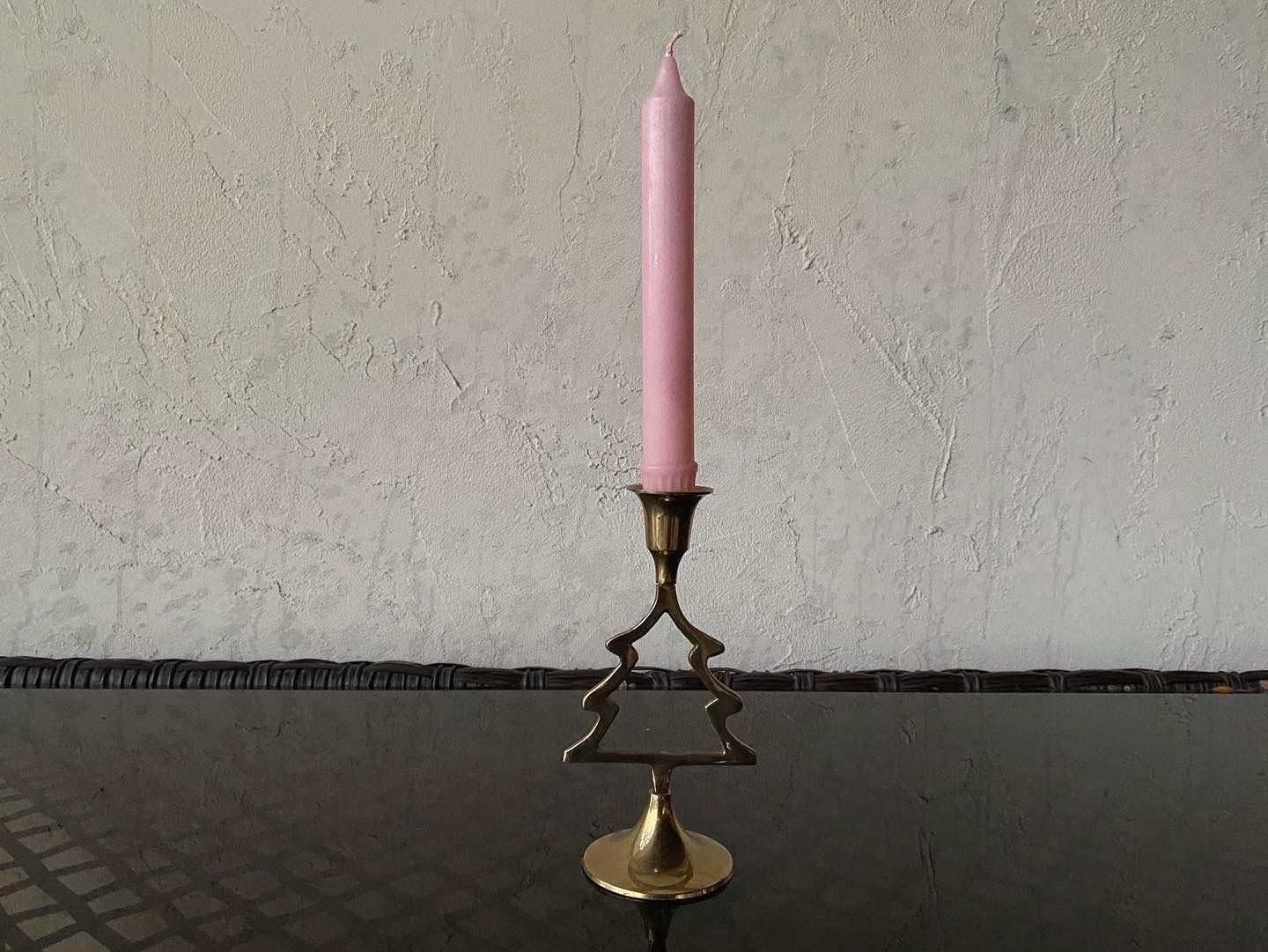 Brass Christmas Tree Candle Holder