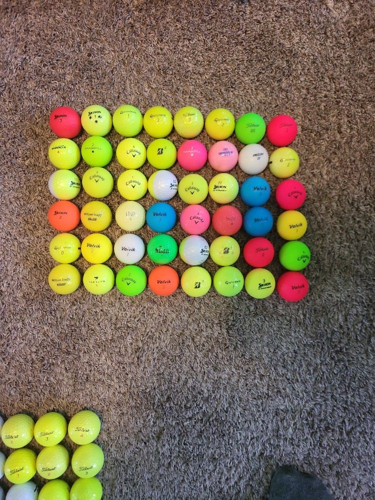 48 Like New Colored Golf Ball