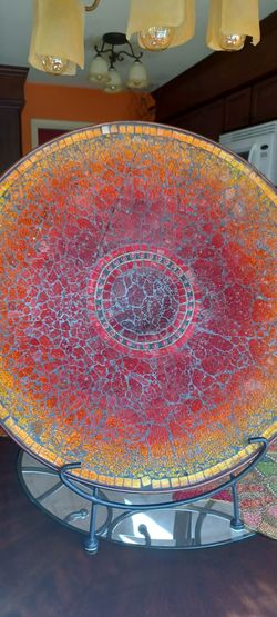 24 Inch Round Mosiac  Plate