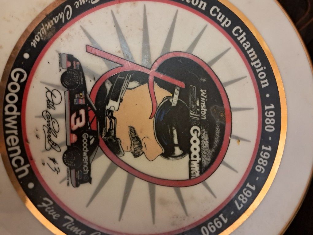 Dale Earnheart Cars, Glass, Plate