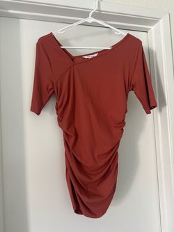 Nine West Ribbed Ruched shirt