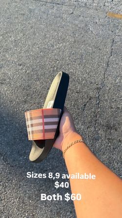 Burberry slides