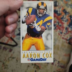 Aaron Cox [Gameday] Football Card #415