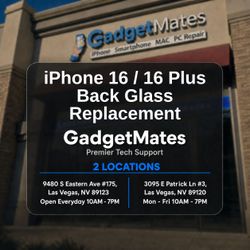 iPhone 16 / 16 Plus Back Glass Replacement