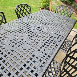 Aluminum Patio Set 7pc/outdoor Furniture/outdoor Dining Set/Cash Only 