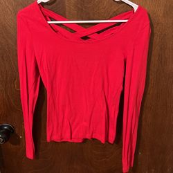 Long Sleeve Red Top