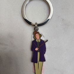 Wonka Character Keychain – Figure Design with Cane