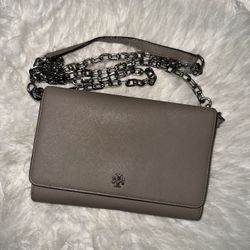 Tory Burch Pebble Envelope Chain Wallet 