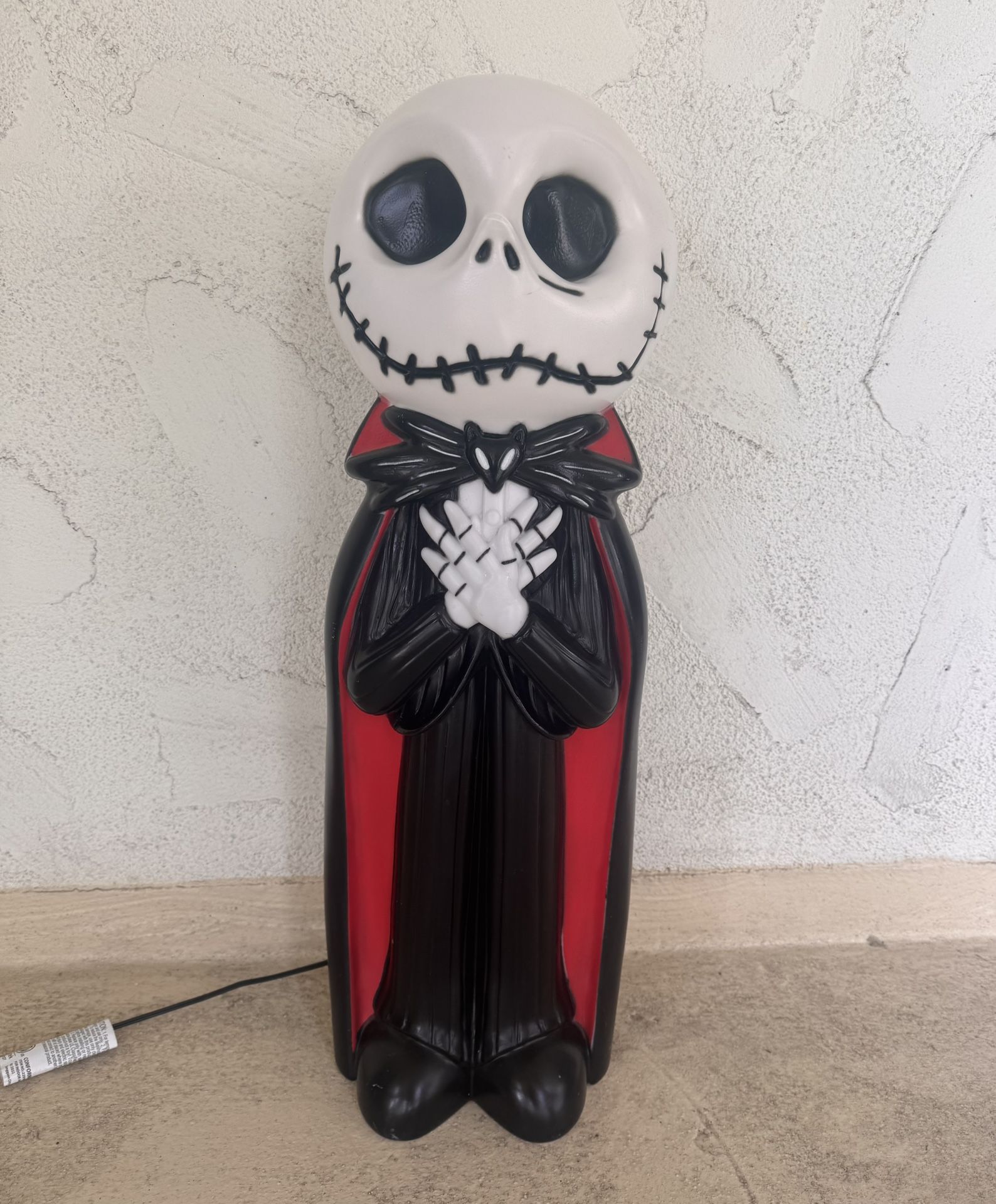 Gemmy DISNEY NIGHTMARE BEFORE CHRISTMAS VAMPIRE JACK SKELLINGTON LIGHTED YARD DECOR