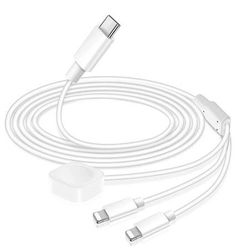 new  Apple Watch Charger,Apple Watch Magnetic Fast Charger to USB C Cable,3 in 1 Apple Watch Charging Cable 6 FT,Compatible with Apple Watch Series 9/