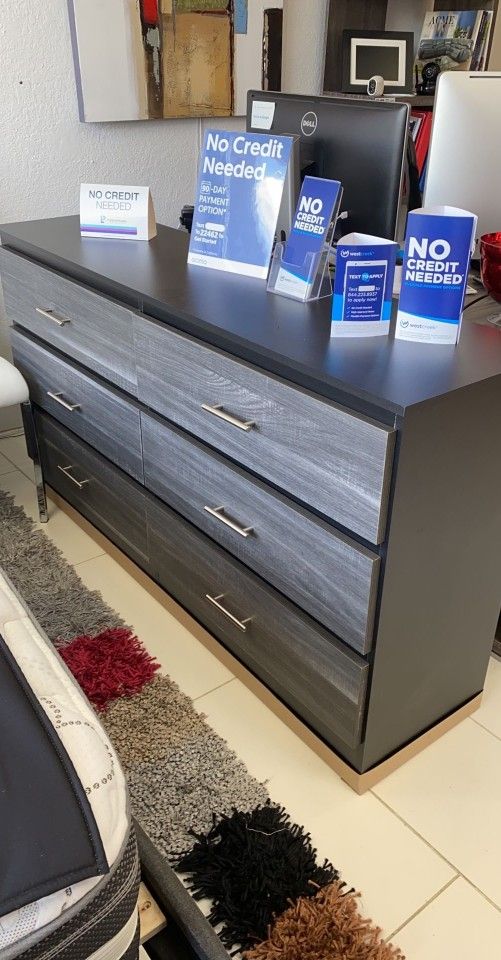 DRESSER BLACK AND GREY