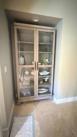RH - FRENCH CONTEMPORARY GLASS CABINET