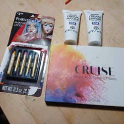 Face Painting Palette And Makeup Sticks