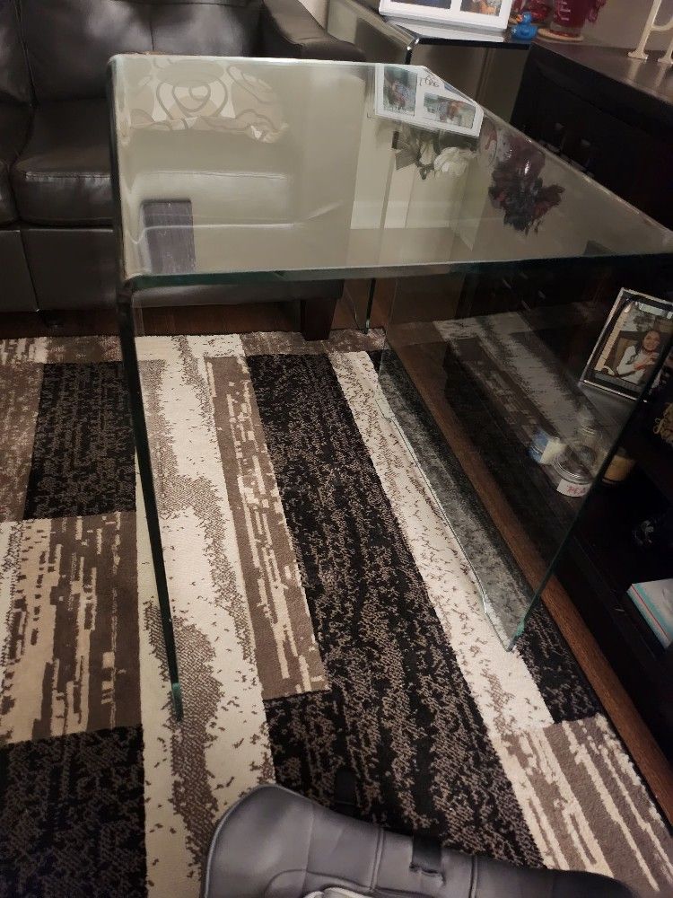 Glass End Table.