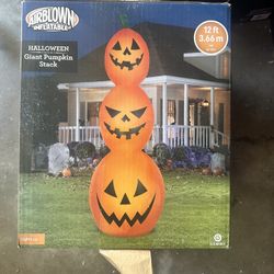 Airblown Giant Halloween Pumpkin Stack Inflatable 