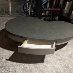 Kidney Shaped Coffee Table NEED GONE OR THROWING AWAY!