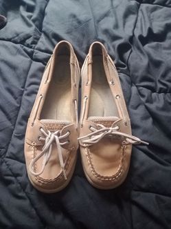 Sperry top sider leather sz8 1/2W in Tan!