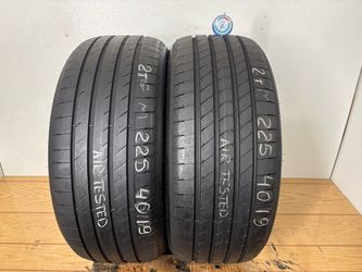 2 tires 225 40 19 Goodyear eagle f1 asymmetric 6 like new no repairs