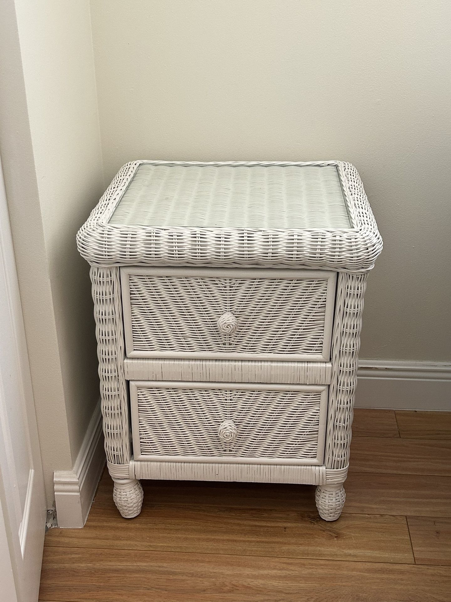 Wicker End Table