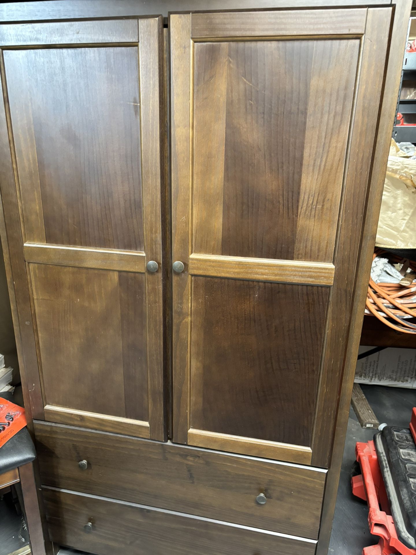 Used Shaker Solid Wood Armoire