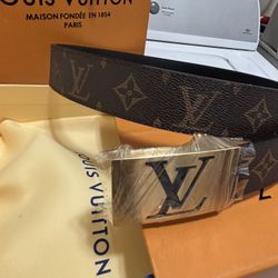 Louis Vuitton Belt Brown And Gold 