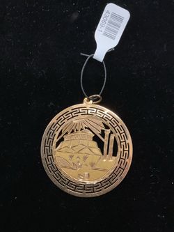 18k gold pendant medallion 43069-1