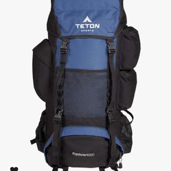 TETON Sports 65L Explorer Internal Frame Backpack for Hiking, Camping, Backpacking, Rain Cover Included