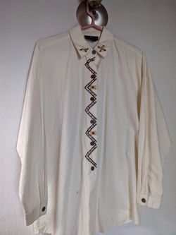 Carole Little Beaded Blouse, White L