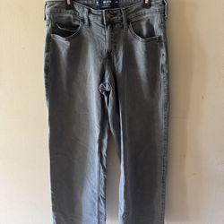 Grey Low Rise Baggy Jeans, Women’s