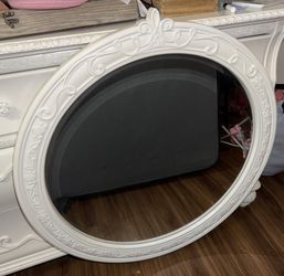 Princess Dresser with Matching Mirror – Solid/Premium Wood