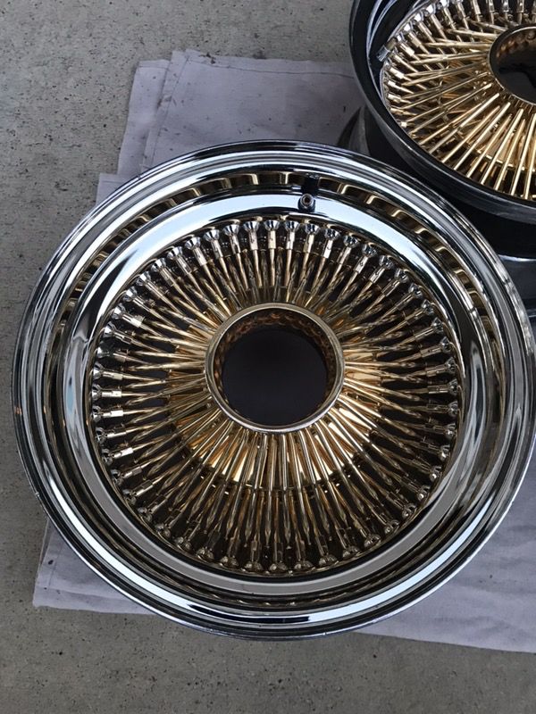 13X7 Gold wheels