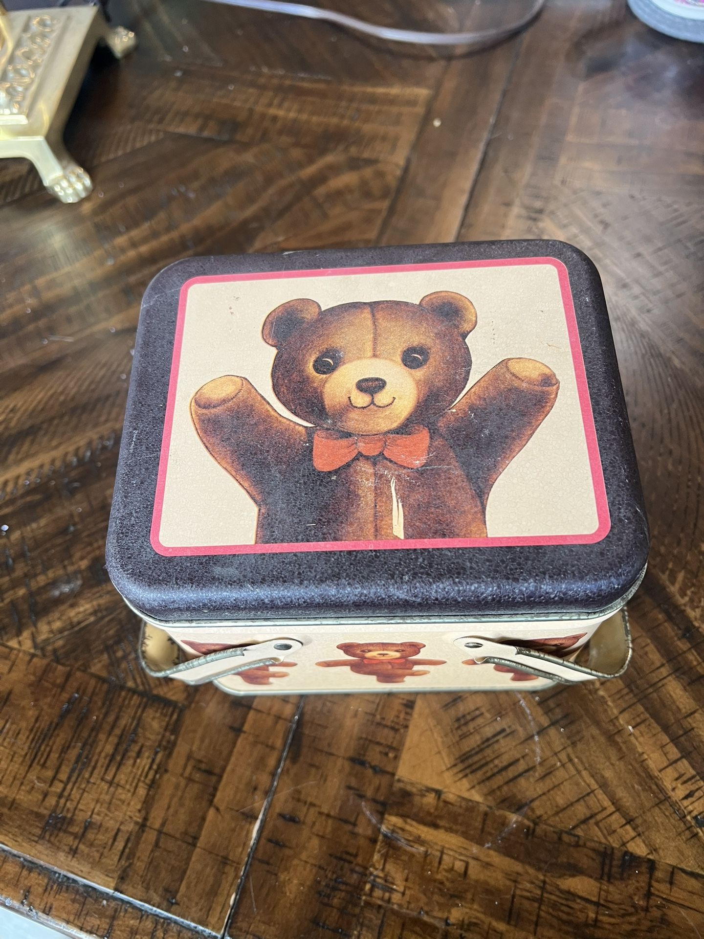 Vintage Teddy Bear Tin