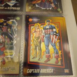 1992 Marvel Card . Captain America 